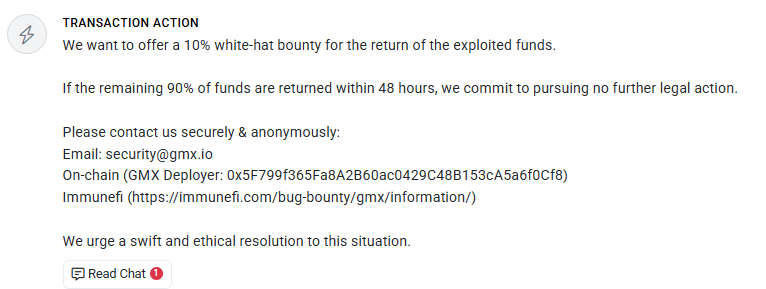 GMX exchange exploited for $42M in multi-token attack