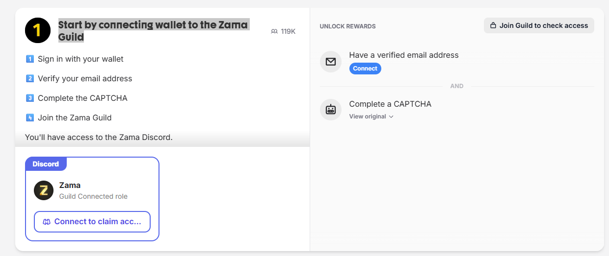 Zama工会任务界面截图