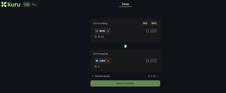 本周精选交互项目：Kuru测试网刷交易；Zama工会任务；Yala存稳定币