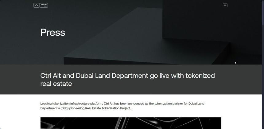 Ctrl Alt and Dubai Land Department collaboration announcement