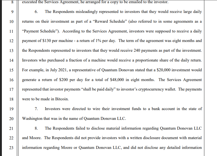 Seattle ex-rugby player sentenced to 30 months for $900K crypto mining Ponzi scheme
