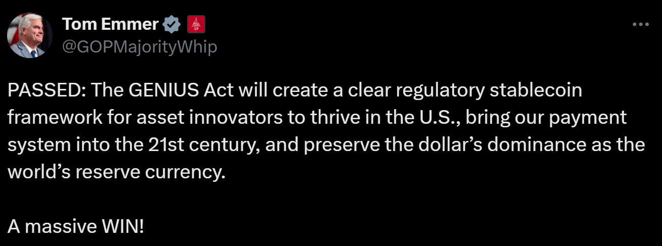 GENIUS法案落地，我们该如何审慎对待稳定币叙事？