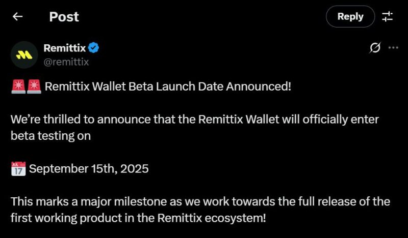 Remittix预售在公布下一代 Web 3.0 钱包 Beta 版发布日期后筹集了 1700 万美元