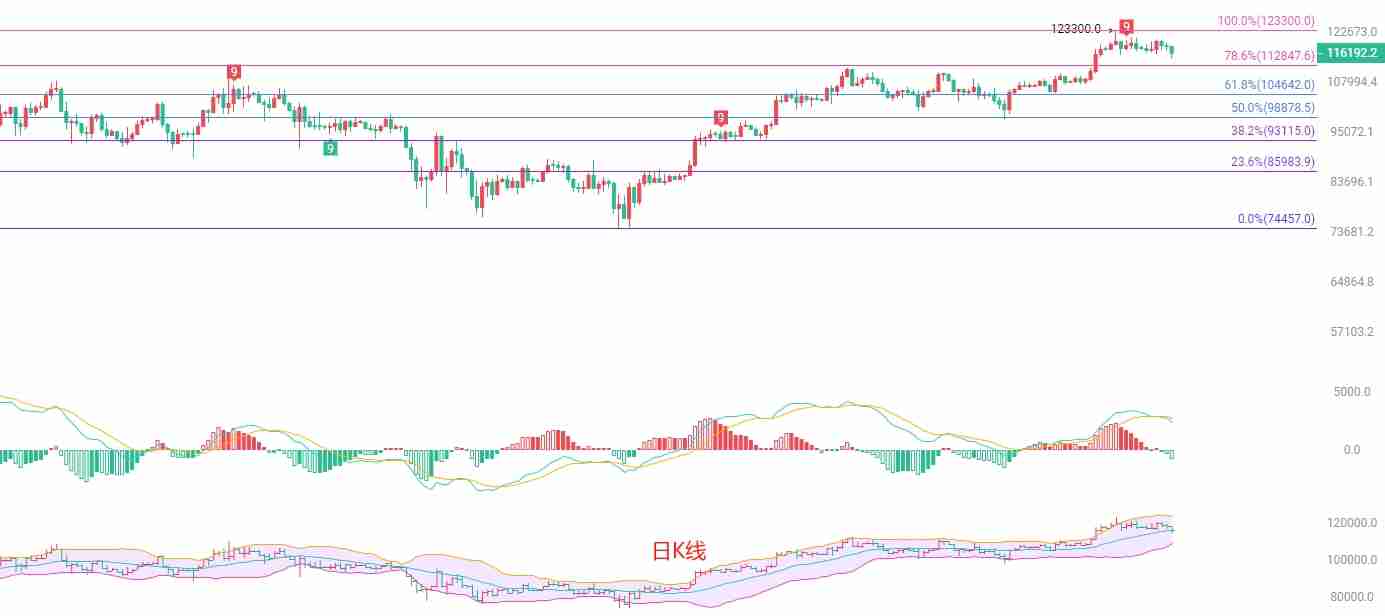 BTC短线高抛低吸策略：主力或于116000附近震荡吸筹