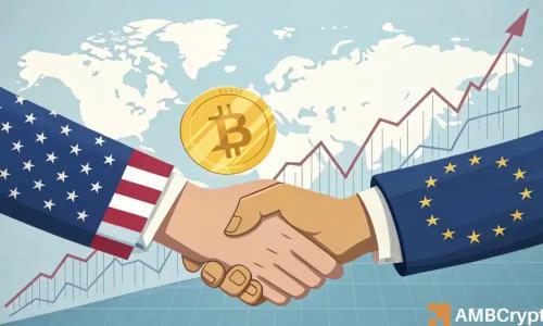 美欧贸易协议缓解紧张局势 比特币突破12万美元
