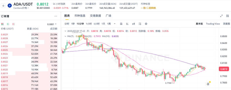艾达币ADA实时价格动态 艾达币历史K线走势24小时行情更新 - 比特之家