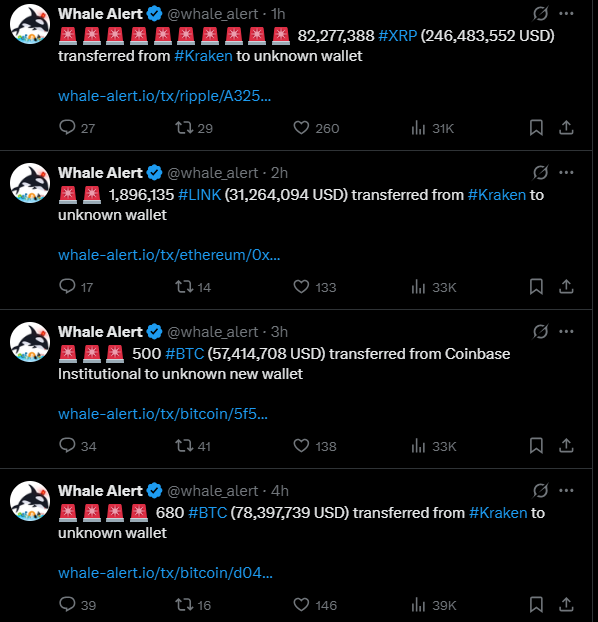 Kraken Moving Cryptocurrencies to New Addresses