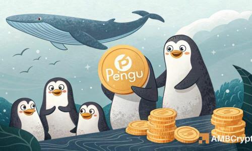 PENGU基本面强劲但价格滞涨，鲸鱼持仓创三个月新高