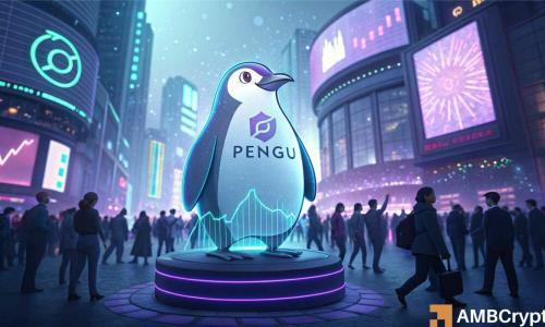 PENGU突破关键阻力，有望上涨25%至0.0464美元