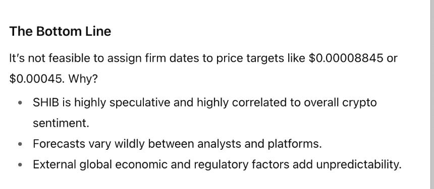 ChatGPT view on SHIB reaching $0.00008845 and $0.00045