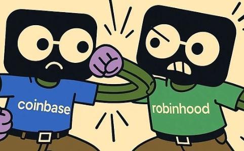 Robinhood与Coinbase对决：1600亿美元的金融实验