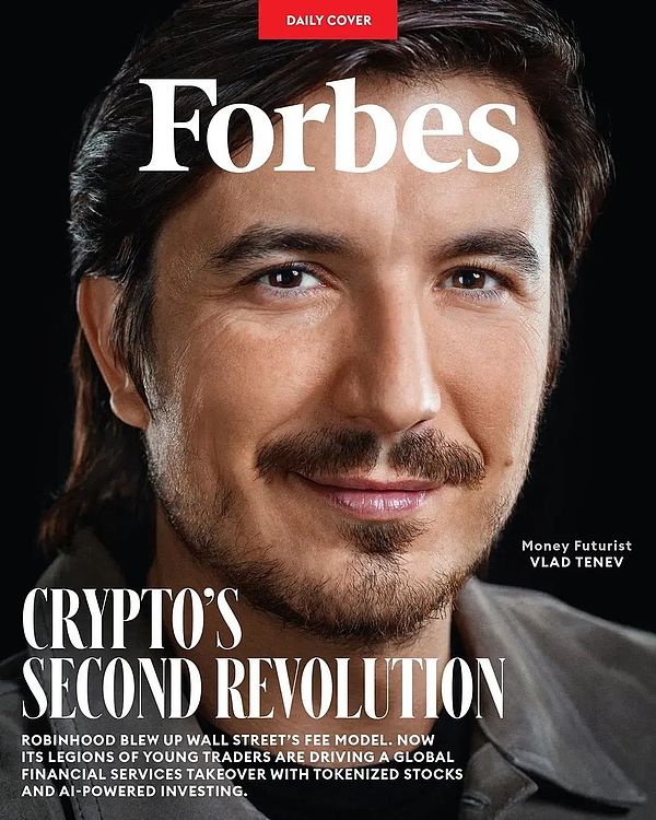 Robinhood CEO特内夫：身家飙升5倍，加密货币与AI驱动金融革命