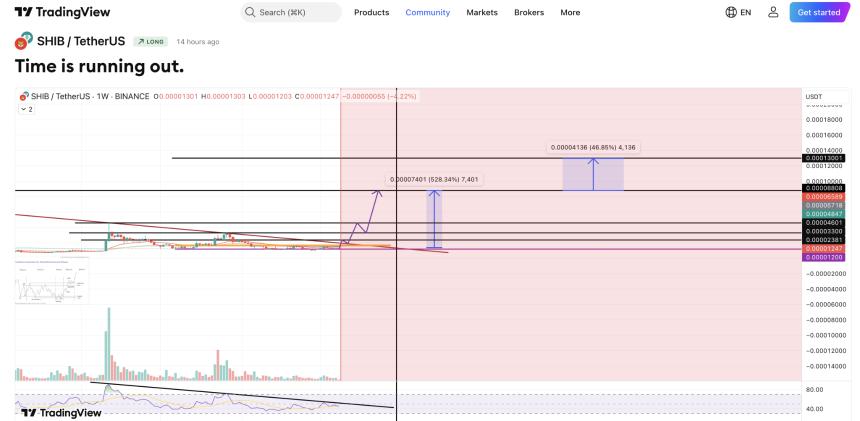 Hamidemo’s Shiba Inu weekly chart