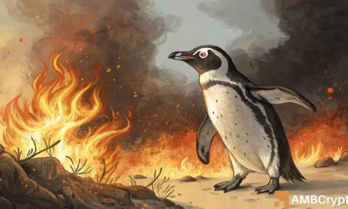 PENGU价格暴跌后现看涨信号：流动性外流或成反弹前奏