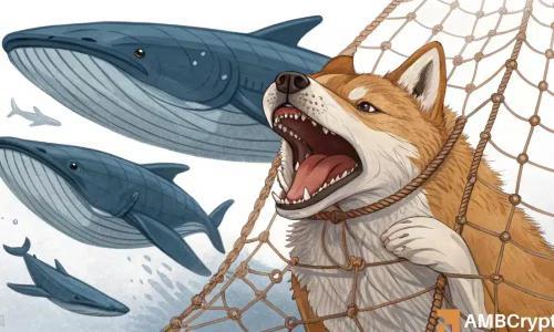 SHIB鲸鱼囤币却难破0.000015美元阻力 市场趋势何去何从