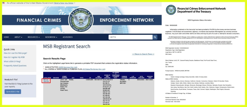 社交支付平台Metya获美国MSB牌照与SEC备案，加速全球化合规布局