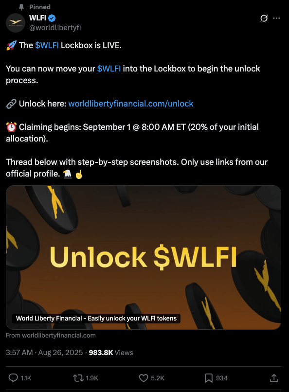 从WLFI发行到降息预期,2025年9月币圈日历里的最大赢家会是谁?