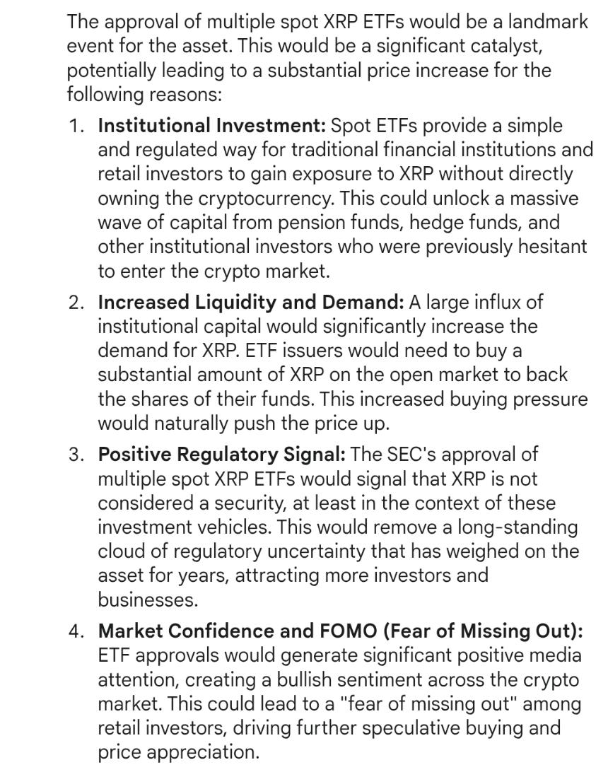 Google Gemini Commentary on Spot XRP ETF Approval