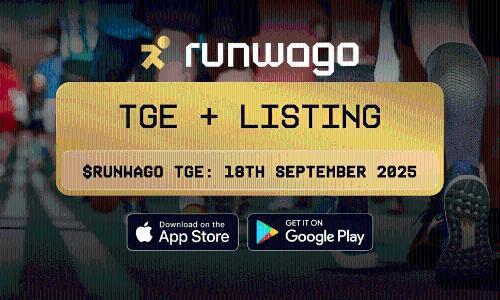 Runwago TGE将启：$RUNWAGO代币9月18日上线，打造可持续跑步经济