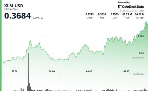 XLM 24小时涨2.32% 稳守0.36美元支撑位 市场关注监管合规进展