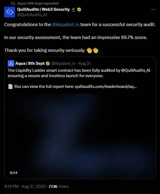 Aqua骗局警示：「Rug Pull」正越来越高级