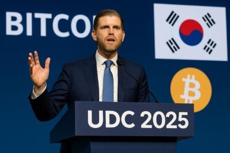 埃里克·特朗普引爆UDC 2025：韩国成加密中心，比特币百万愿景引热议