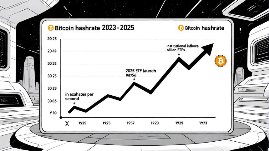 比特币哈希率飙升：网络弹性和机构采用的催化剂