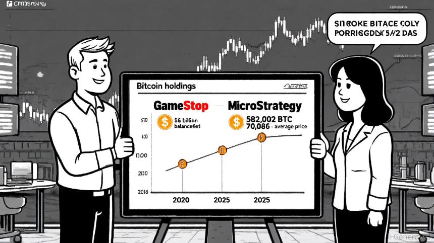 GameStop与MicroStrategy的比特币策略对比：零售驱动的多元化路径 vs. 全押型加密豪赌