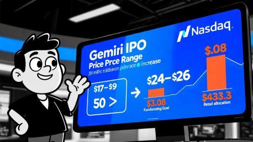 Gemini上调IPO定价至24-26美元，加密货币行业迈向主流