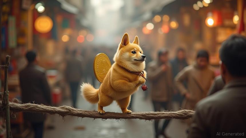  零售炒作让狗狗币在模因驱动的走钢丝中步履蹒跚 