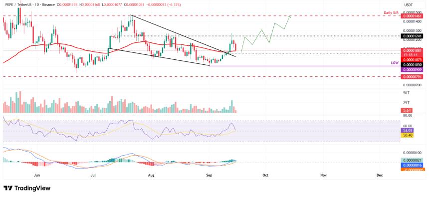 Meme Coins价格分析：狗狗币、柴犬币和佩佩币回调为未来反弹蓄力