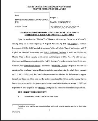  法官认为矿工破产案“有蹊跷”，下令保释金 150 万美元 