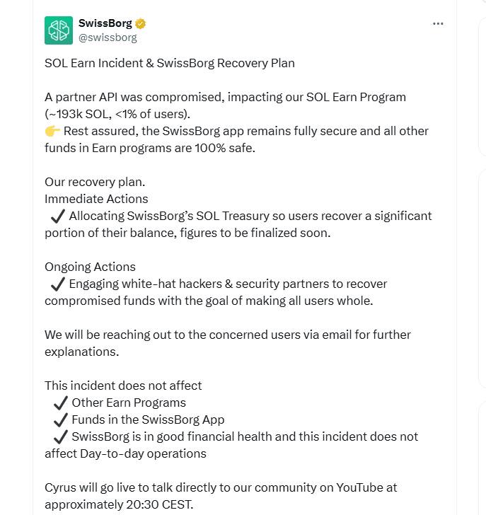 SwissBorg 上涨 +15% – 原因如下，BORG 是目前最值得购买的加密货币吗？