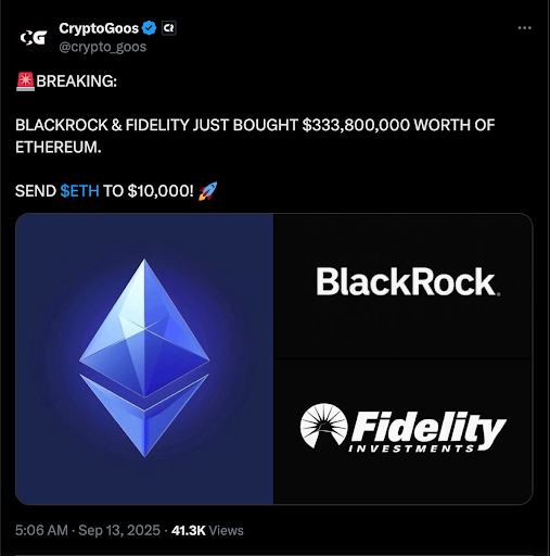 贝莱德将 ETH 兑换为 BTC 会导致比特币价格暴涨吗？