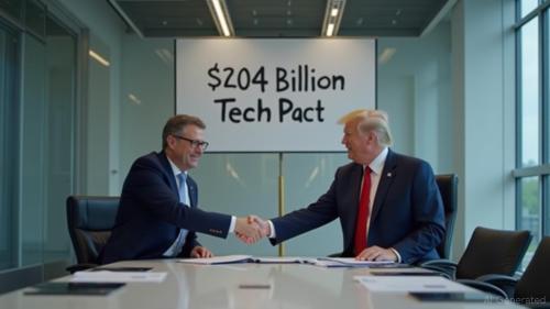 特朗普与斯塔默达成2040亿美元科技协议，比特币波动受关注