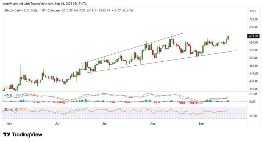 比特币现金价格飙升：BCH创下年度新高，市场瞄准1000美元大关