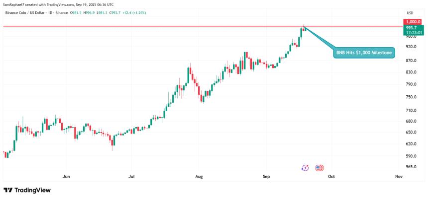 BNB Hits 00 Milestone
