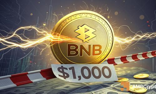 BNB突破1000美元大关，技术与链上数据支撑下一目标1105美元
