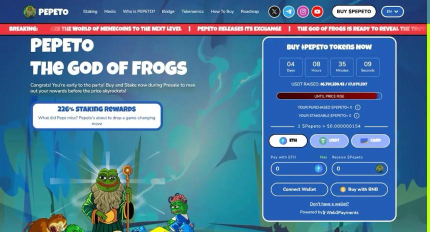 BNB价格预测：能否达到1,500美元的目标？Pepeto是目前最值得购买的加密货币，投资回报率潜力高达20,000%