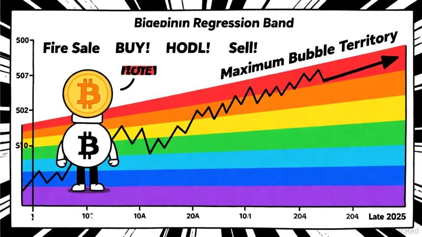 2025年10月1日比特币价格预测：彩虹图的战略洞察
