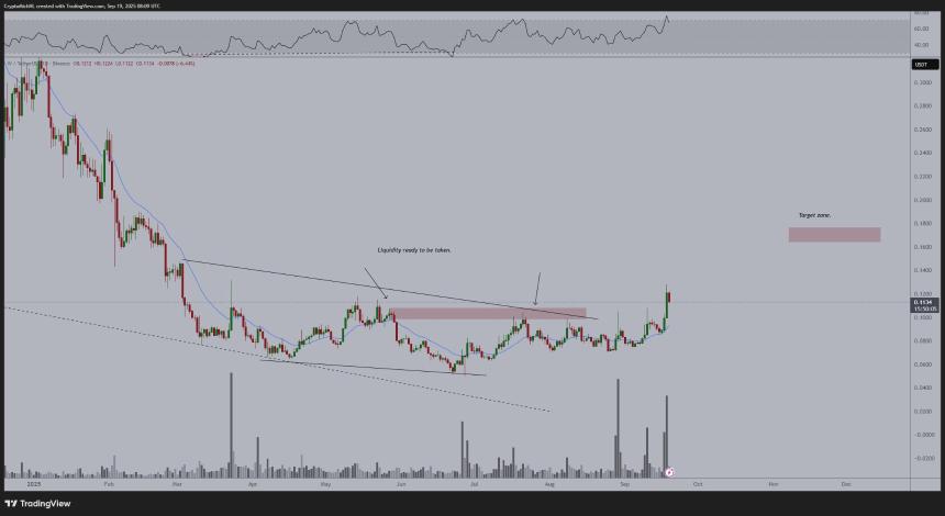  分析师 Michaël van de Poppe 表示，基于以太坊的山寨币是加密货币领域“最佳配置之一”，并更新了 VET 和 W 的前景 