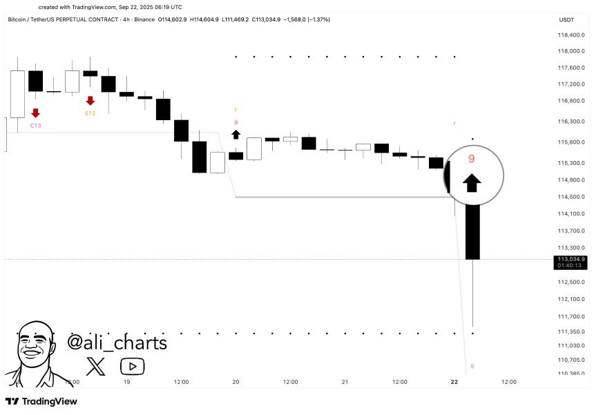 比特币跌破113,000美元，但该指标表明现在是买入的时候了
