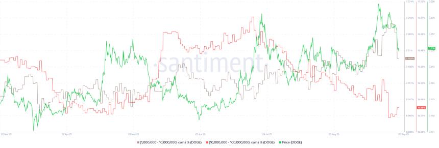 狗狗币价格预测：网络活动低迷，巨鲸抛售，狗狗币举步维艰