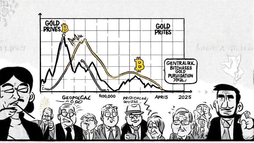 黄金暴涨与加密货币崩盘：2025年避险资产新格局