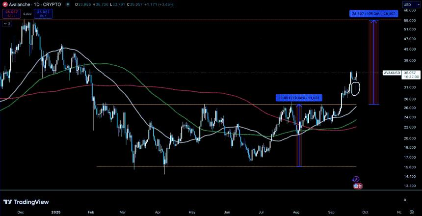 AVAX的新ATH：Avalanche能否在本次牛市中上涨350%？
