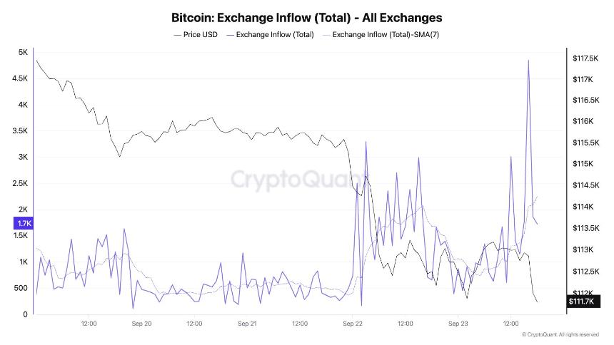 比特币巨鲸自8月以来抛售147,000 BTC，创下本轮抛售速度最快纪录