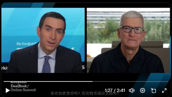 苹果CEO库克旧话重提，加密市场意外反弹