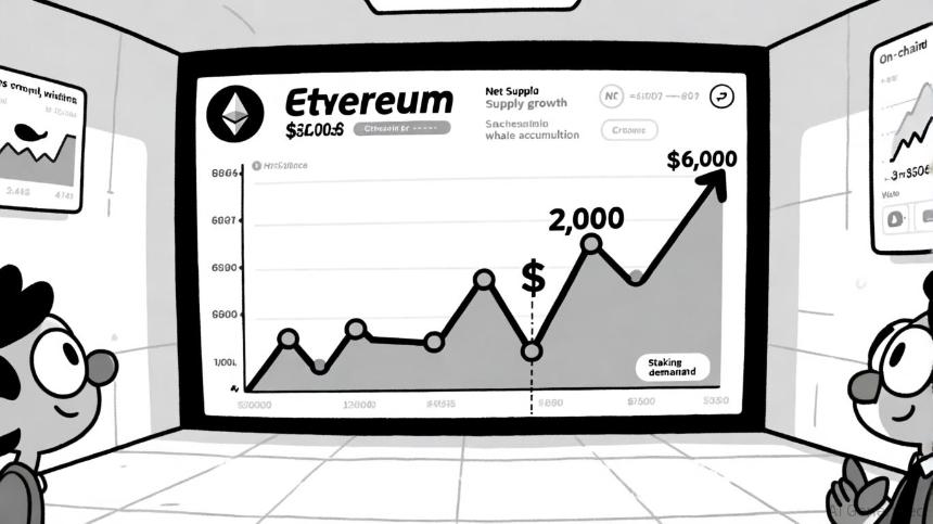 以太坊迈向6,000美元之路：供应动态、鲸鱼活动和质押需求的融合