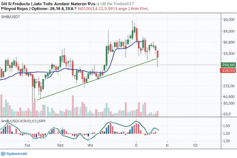 TradingView 的 SHIB/USDT 图表