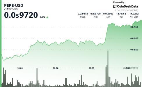 PEPE代币24小时涨超6% 模因币市场迎来新一轮投机热潮